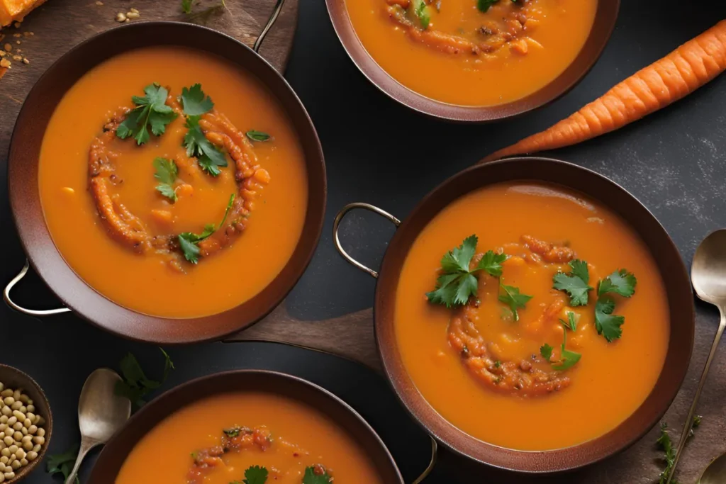 Soupe de Lentilles Corail et Carottes